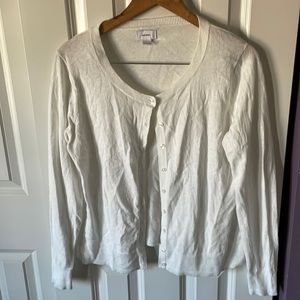 Old Navy white cardi